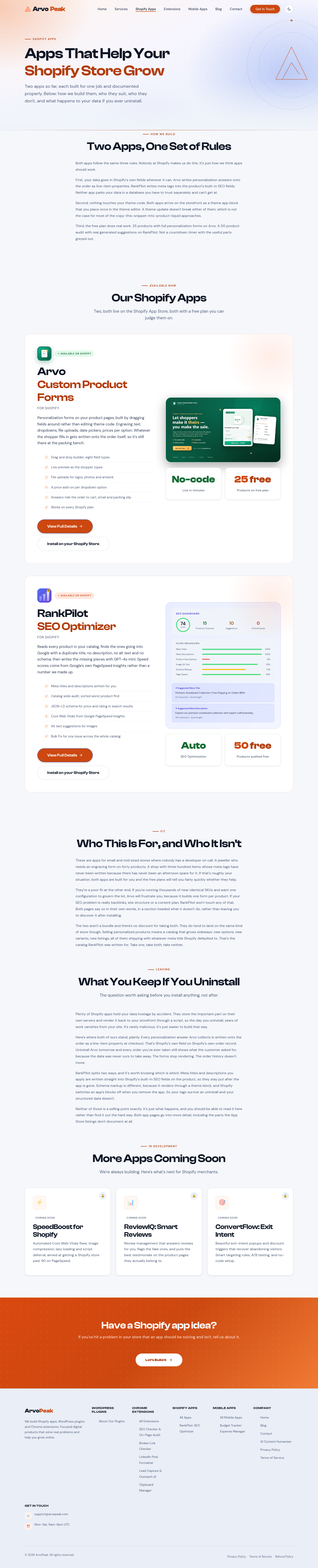 arvopeak.com — 
