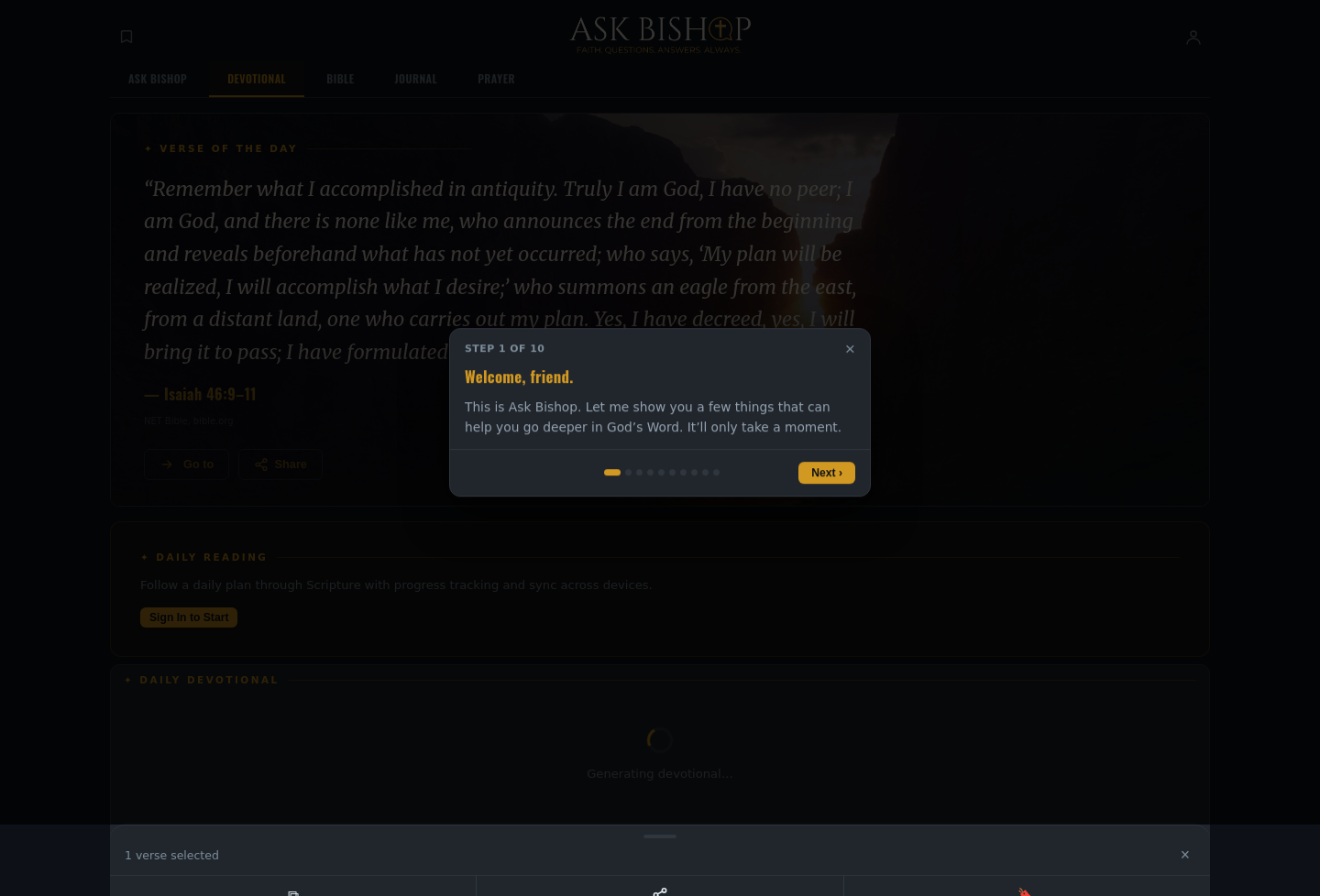 askbishop.app — 