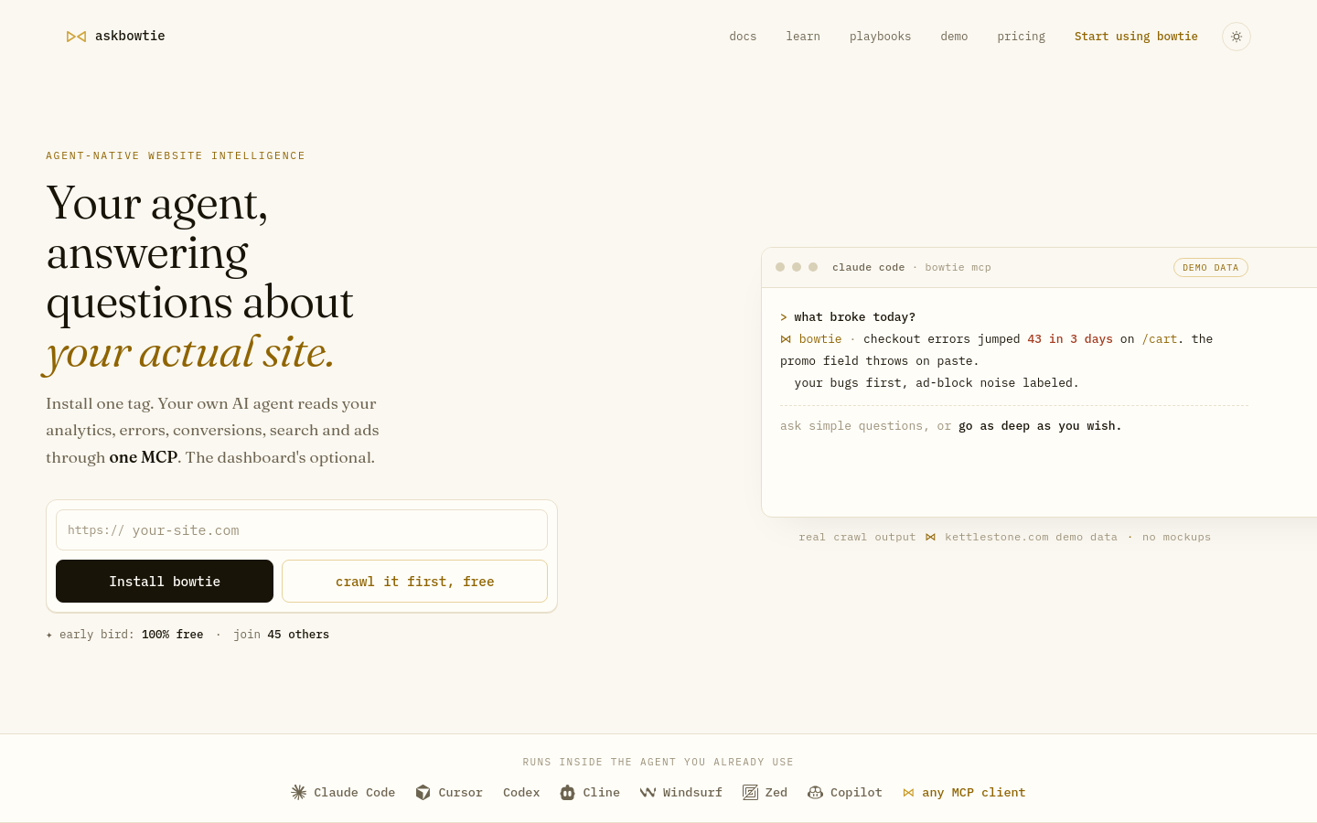 Captured Homepage / Lander