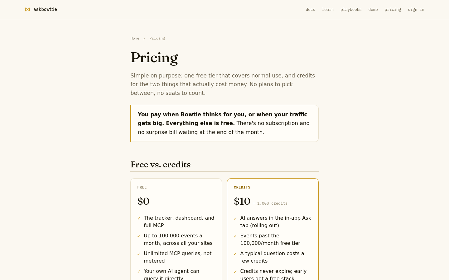 Pricing