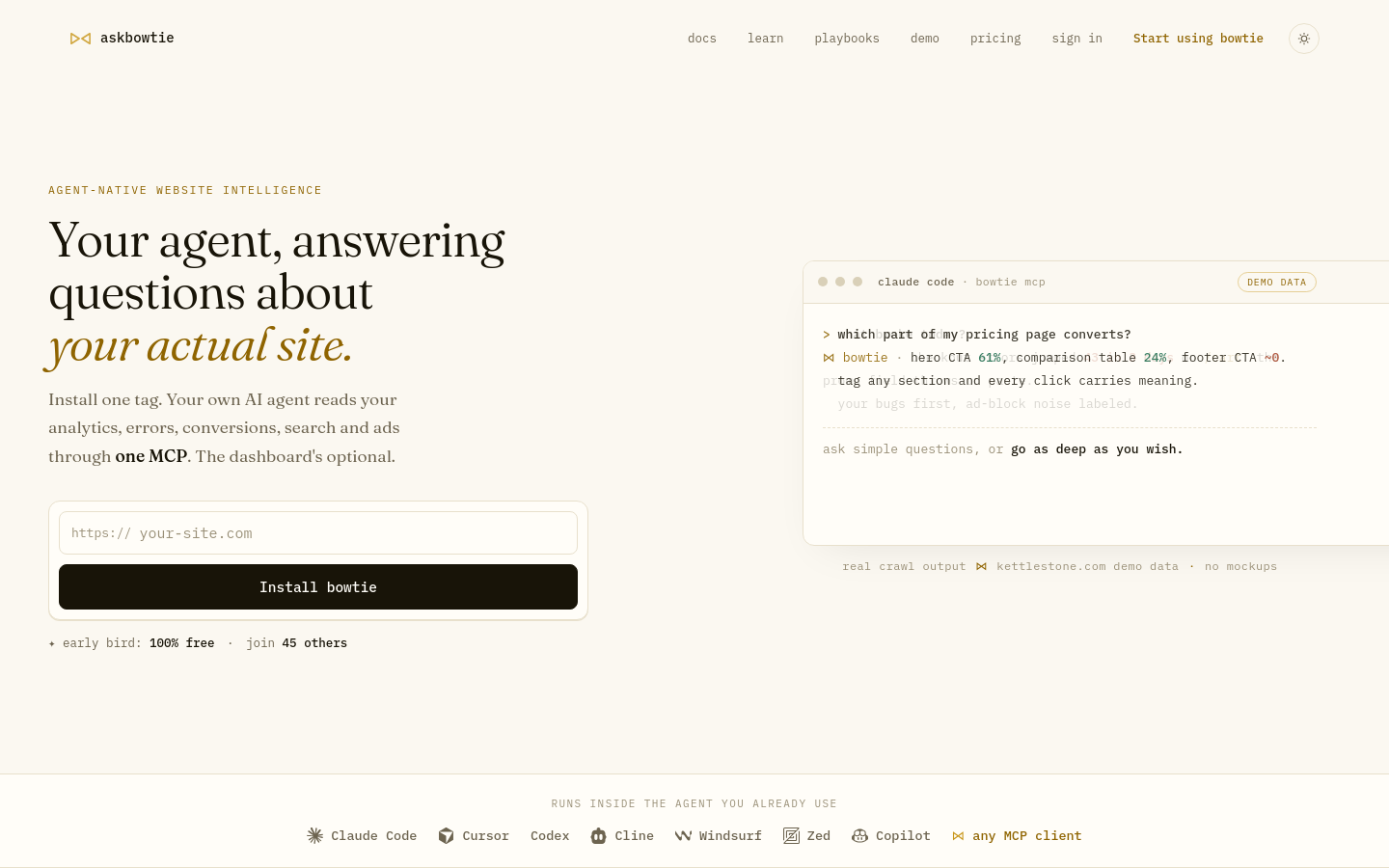 Captured Homepage / Lander