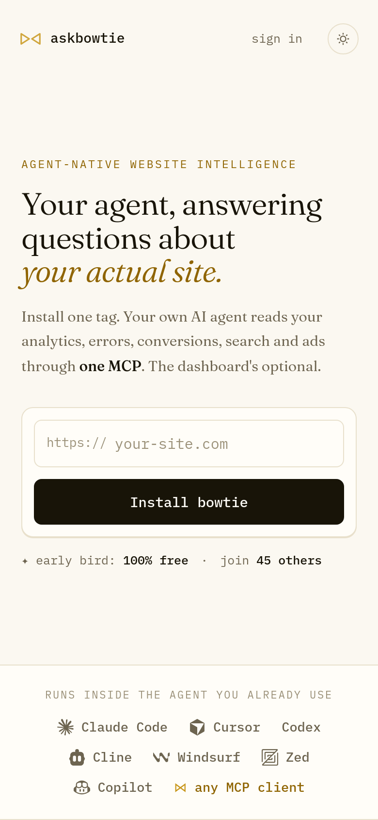 Homepage / Lander