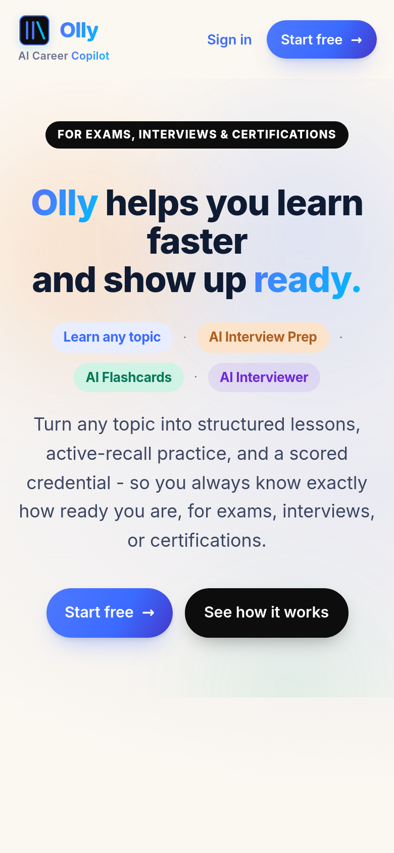 Homepage / Lander