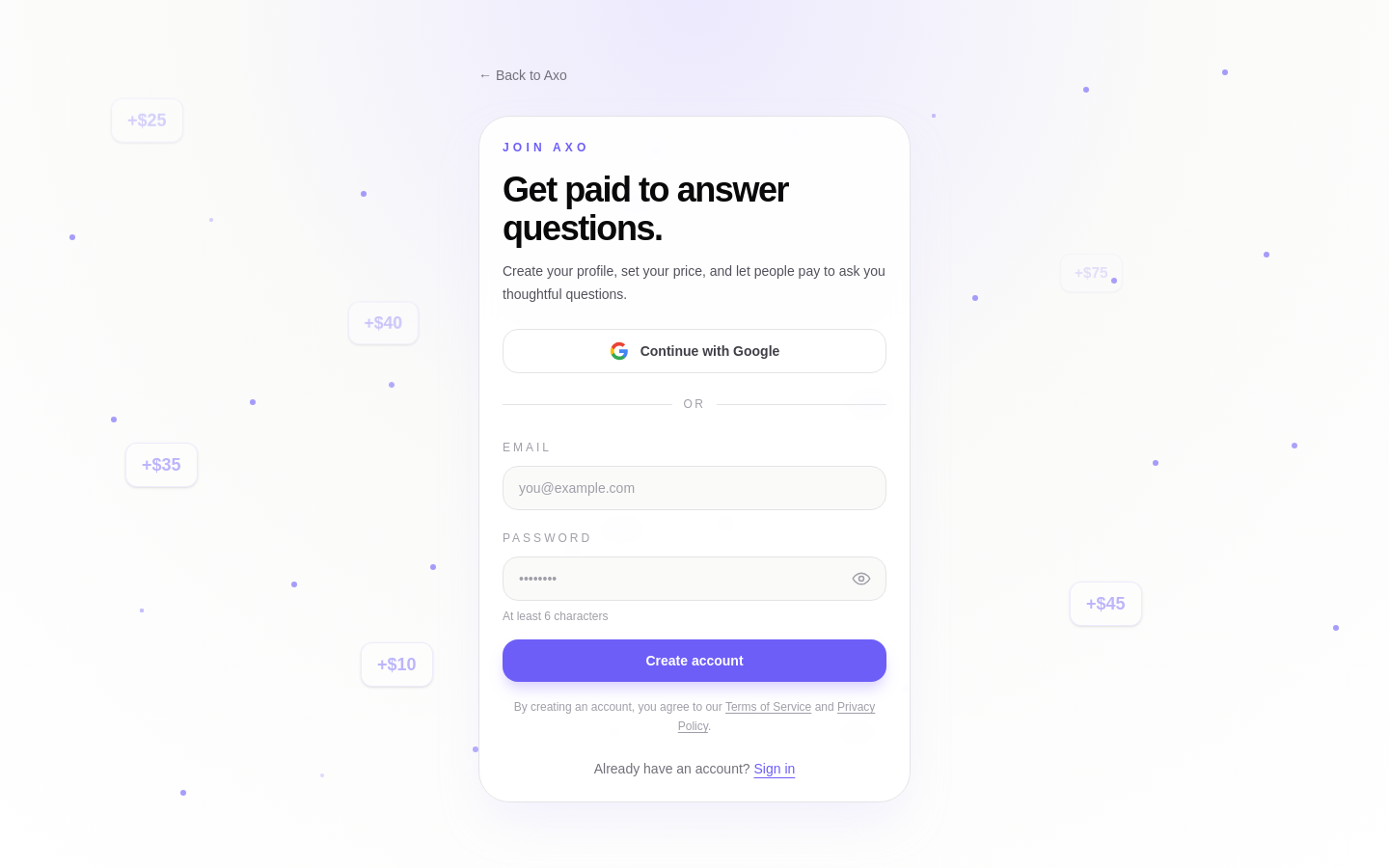 Signup