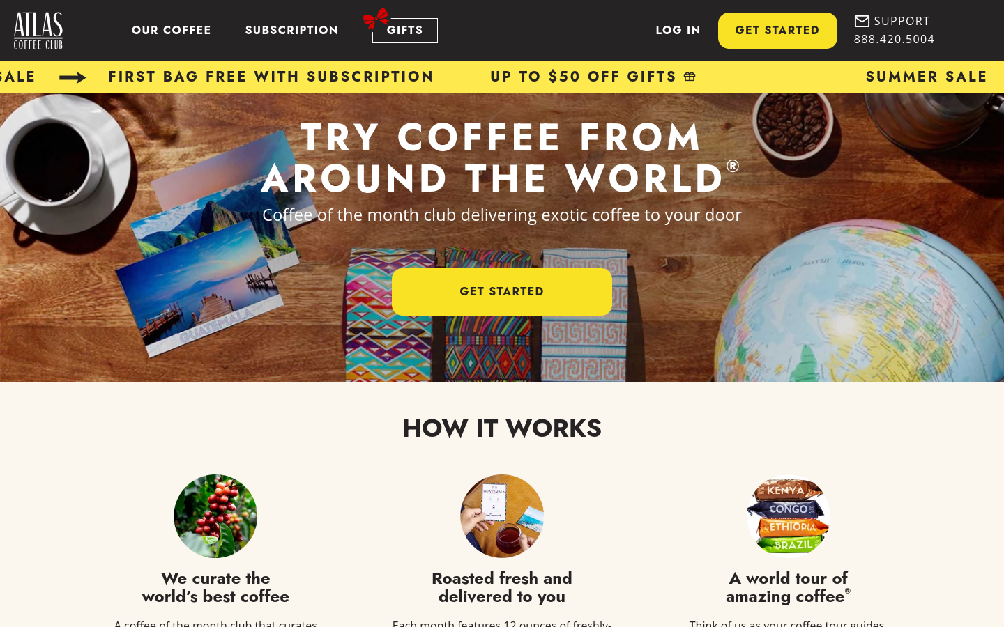 atlascoffeeclub.com home page