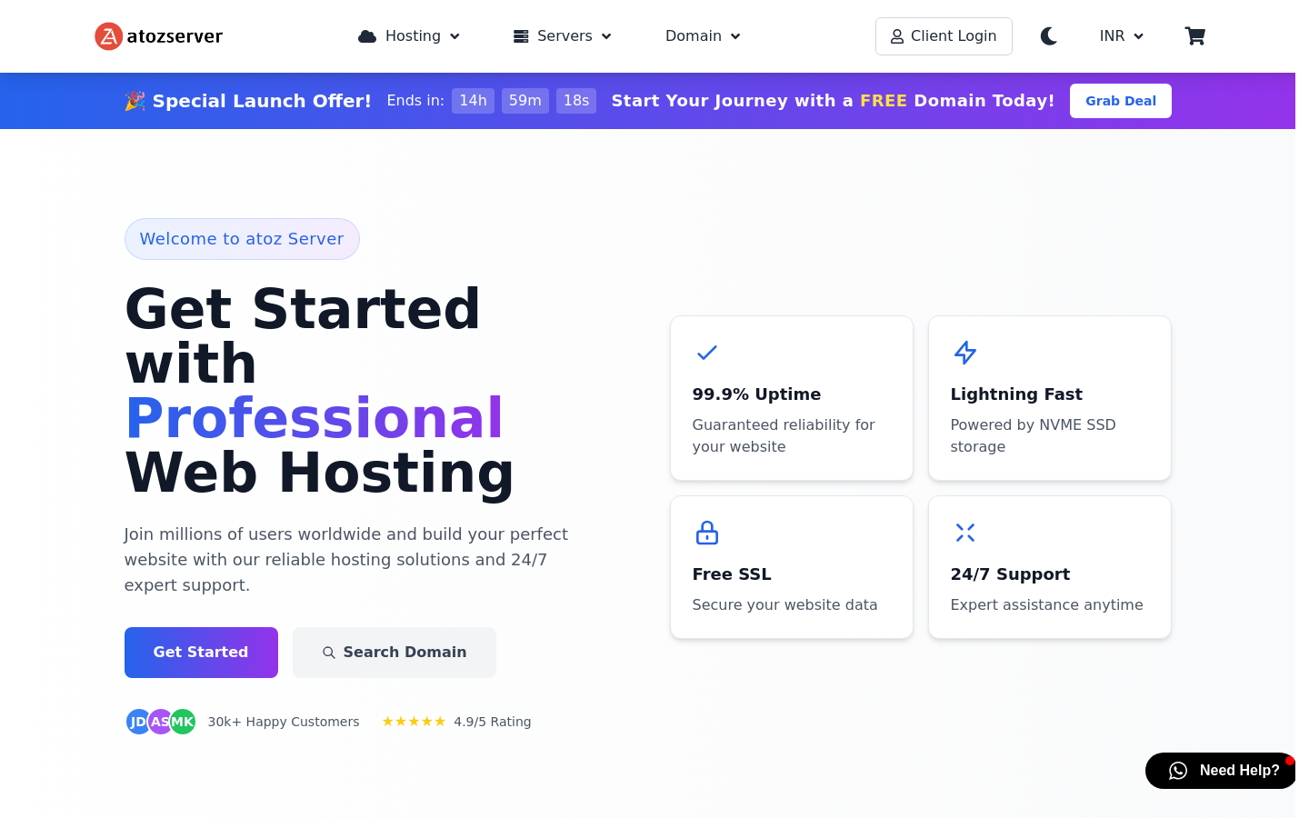 Captured Homepage / Lander