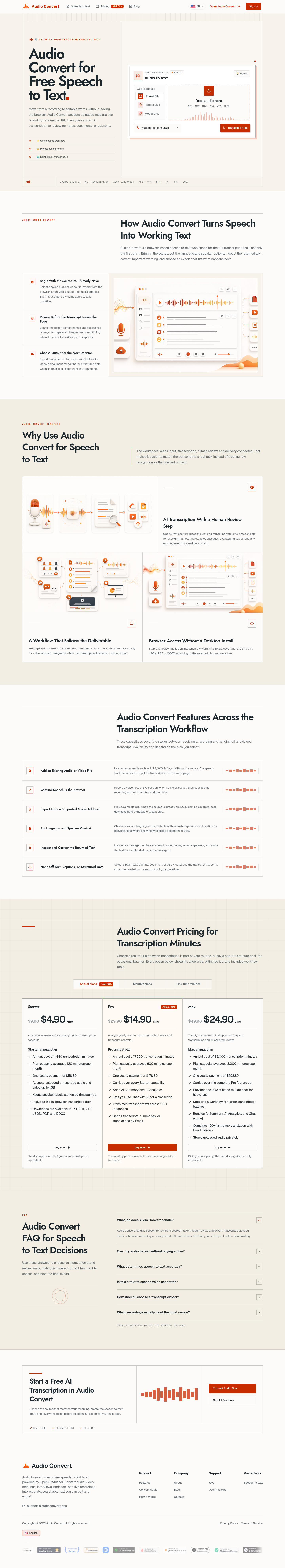 audioconvert.app — The Pricing Page