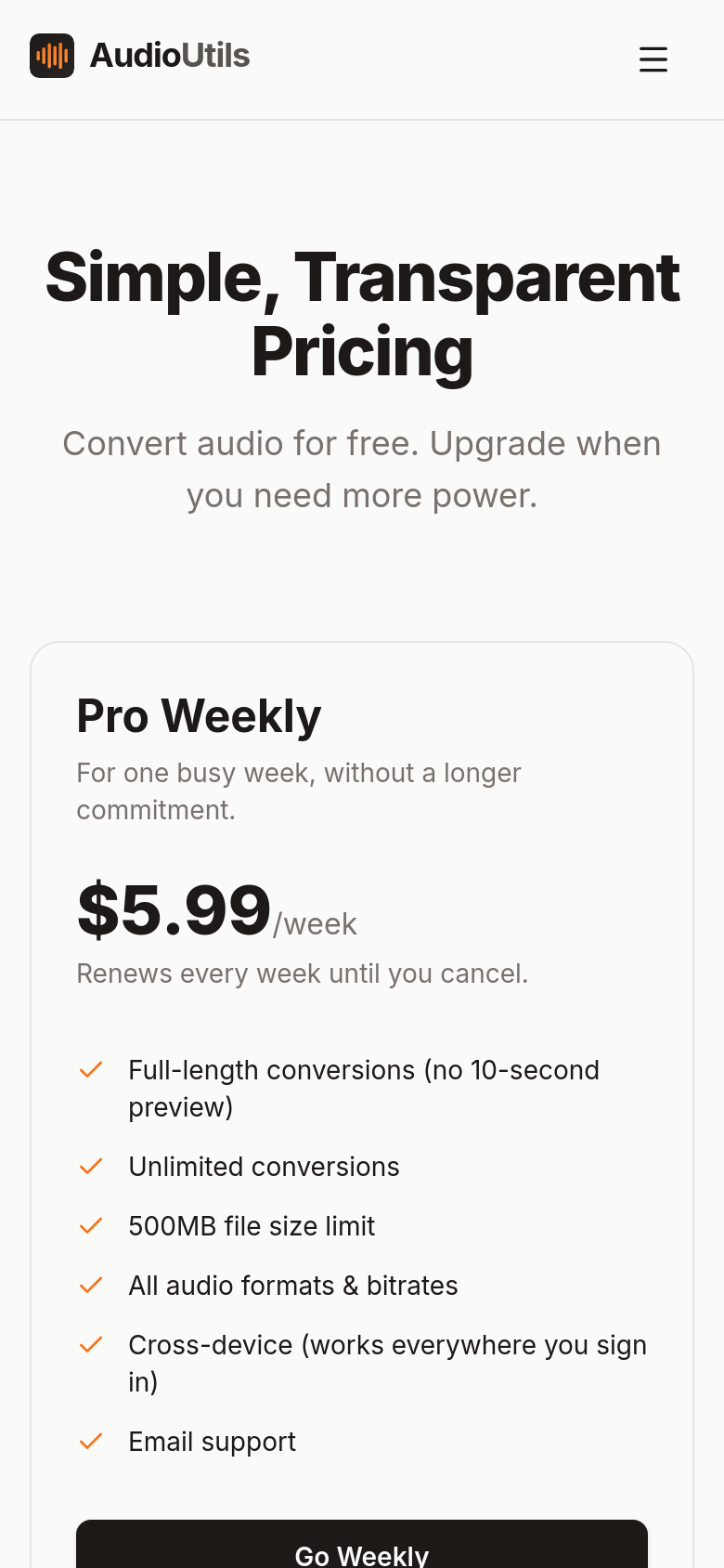 Pricing