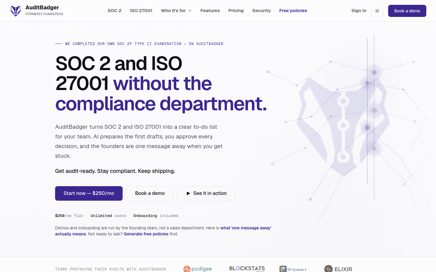 Captured Homepage / Lander