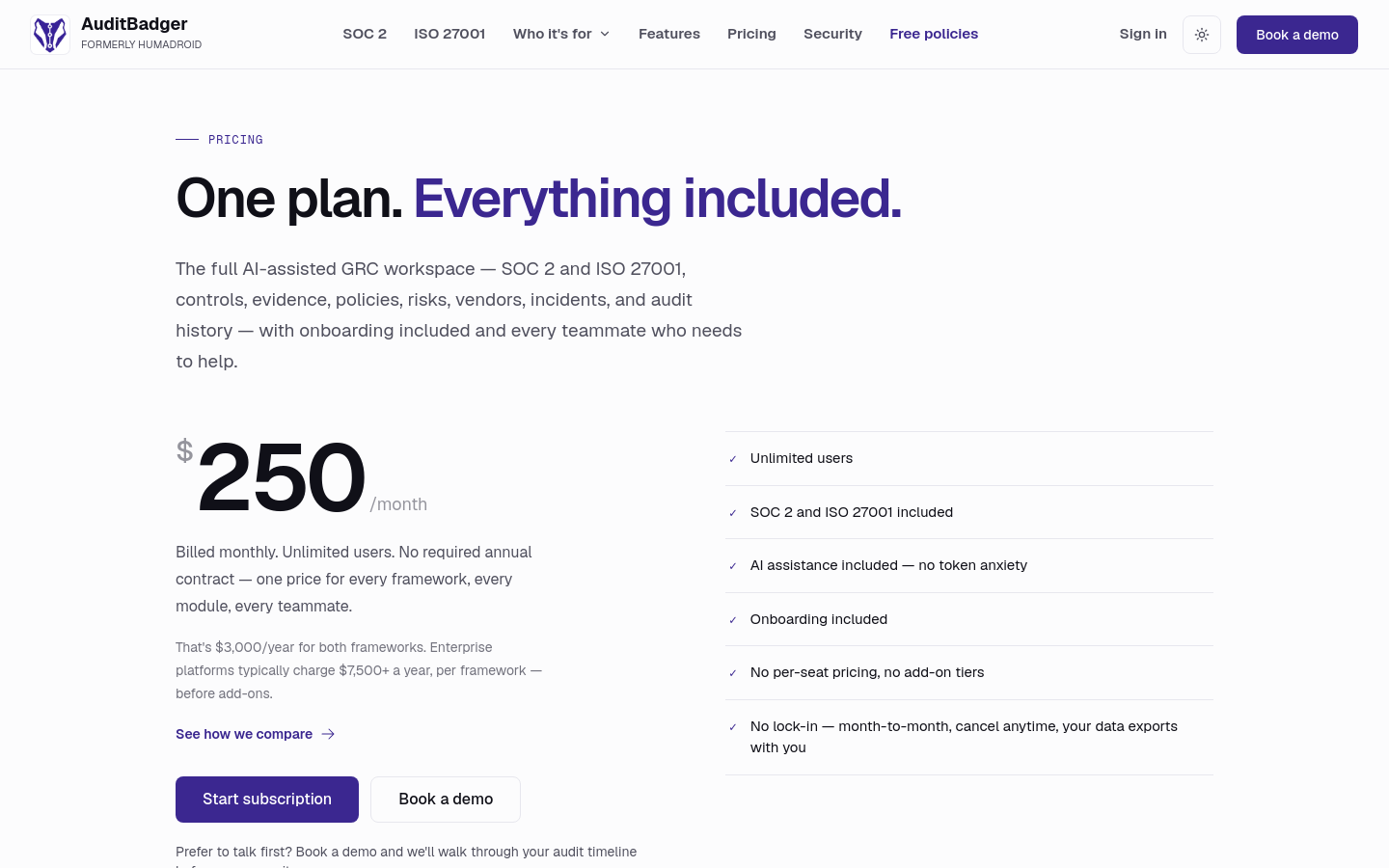 Pricing