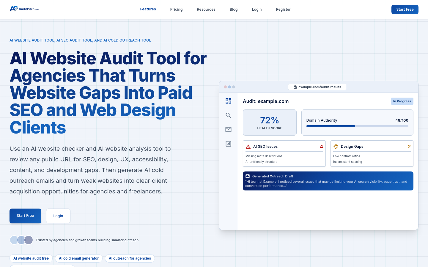 Captured Homepage / Lander