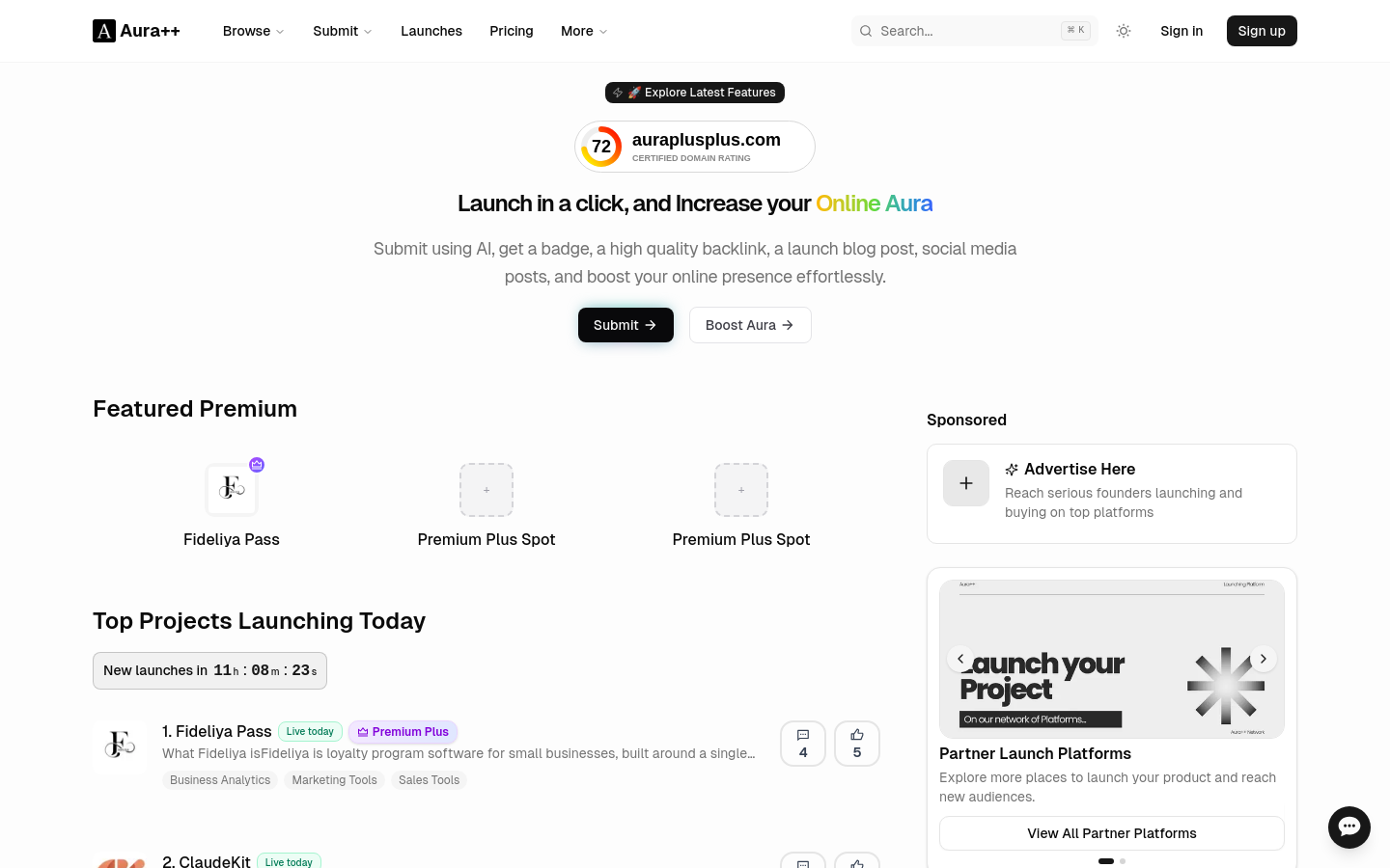 Captured Homepage / Lander