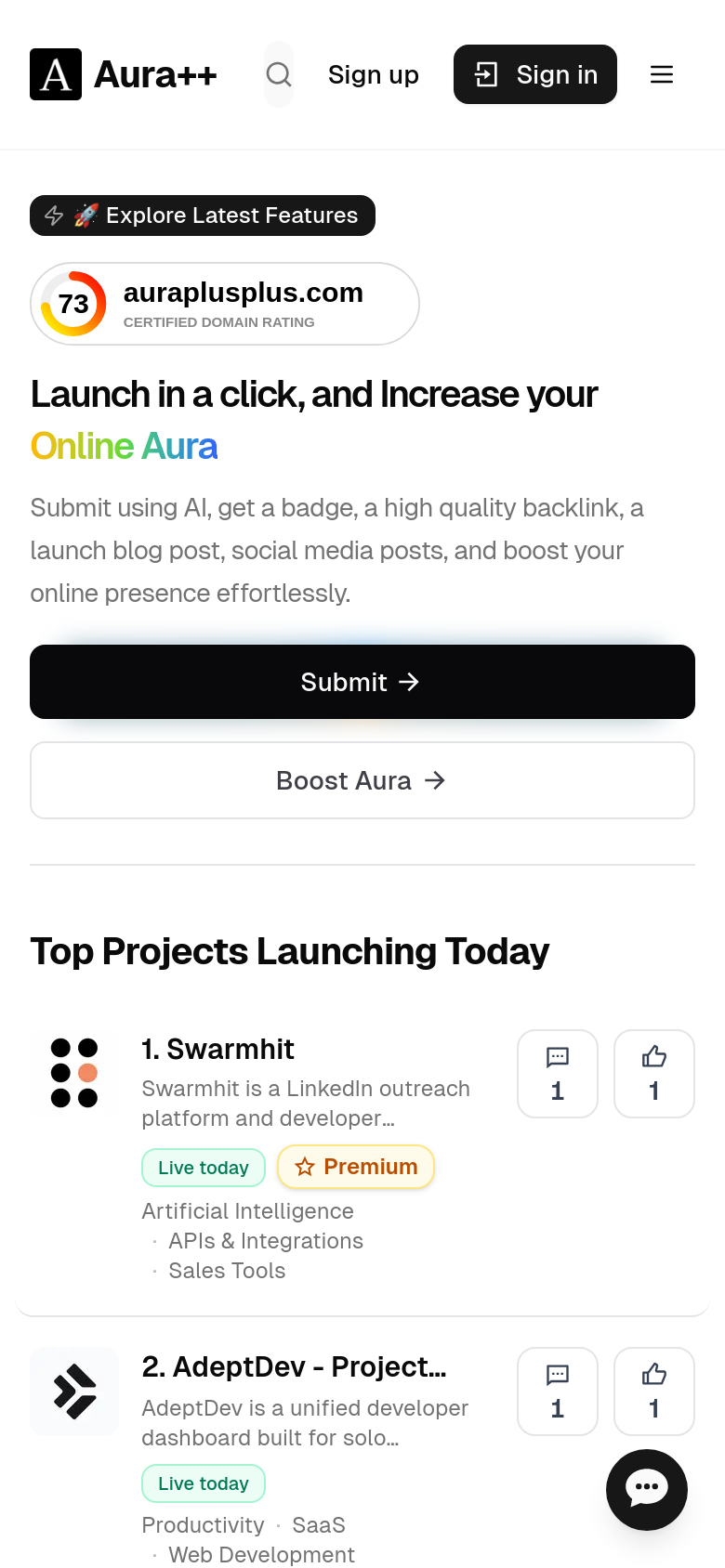 Homepage / Lander