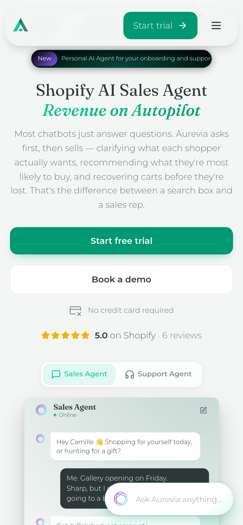 Homepage / Lander