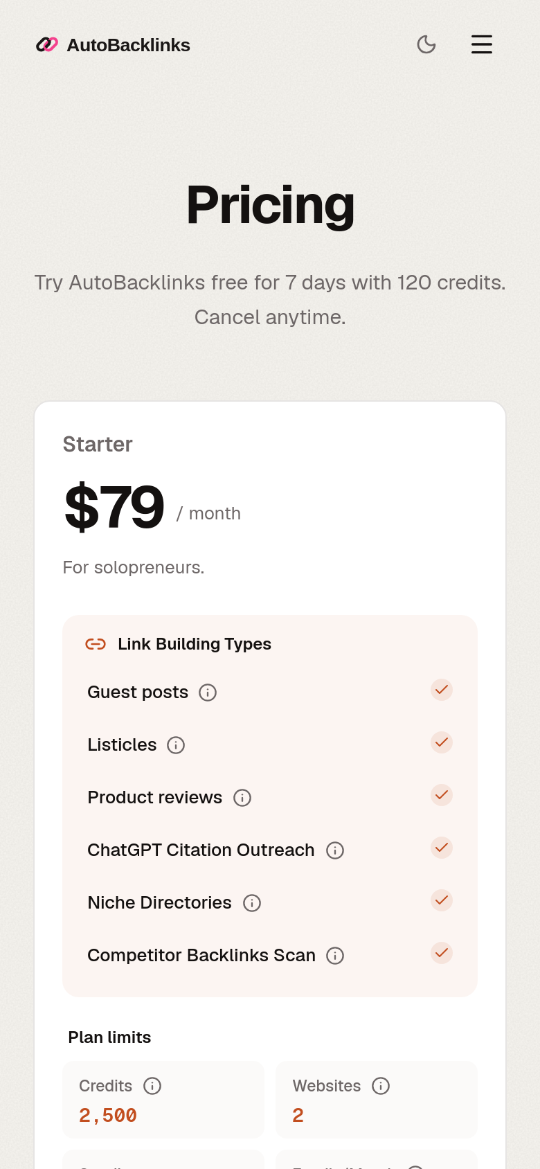 Pricing