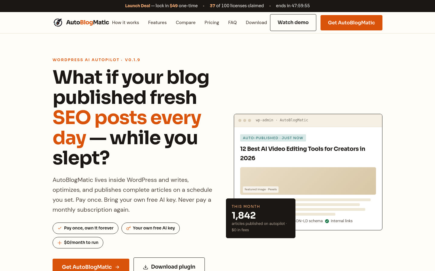 Captured Homepage / Lander