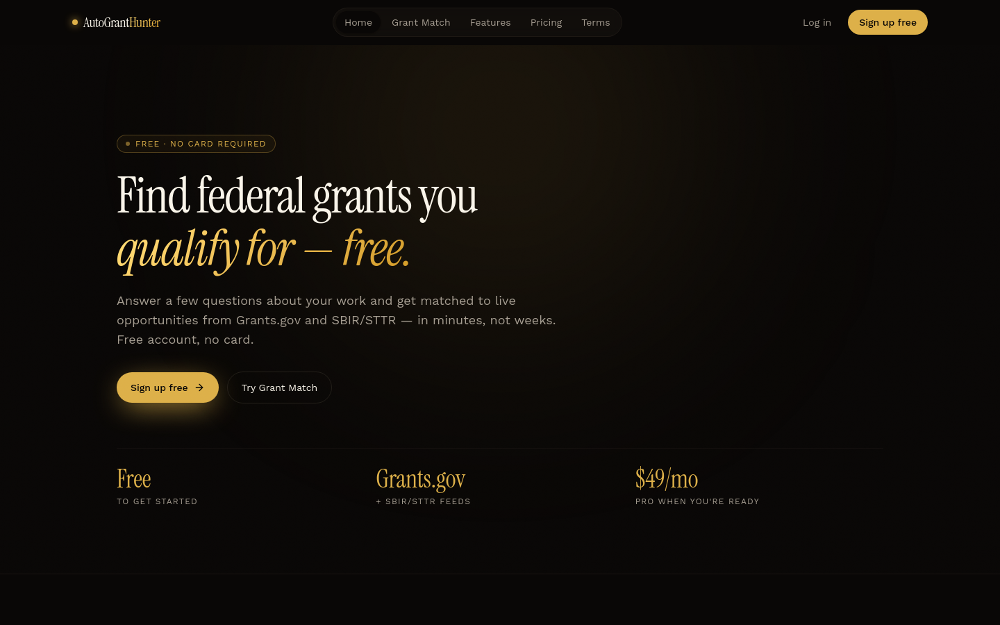 Captured Homepage / Lander