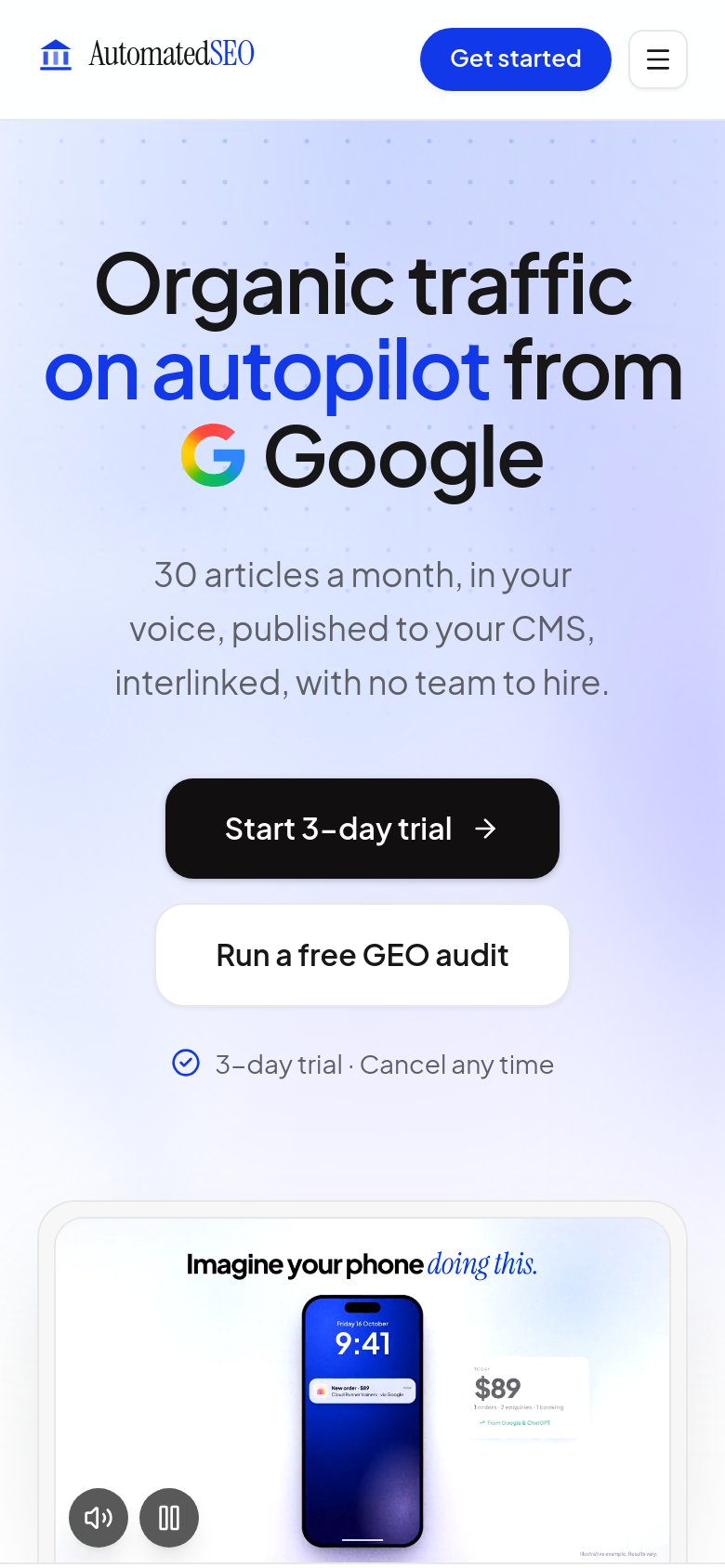 Homepage / Lander