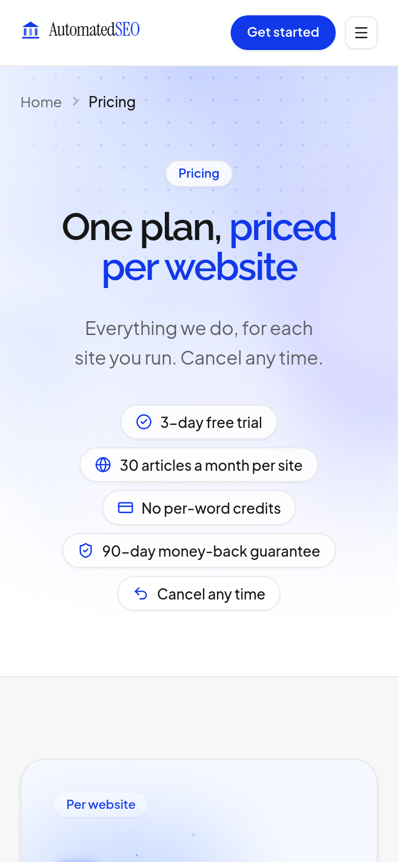 Pricing