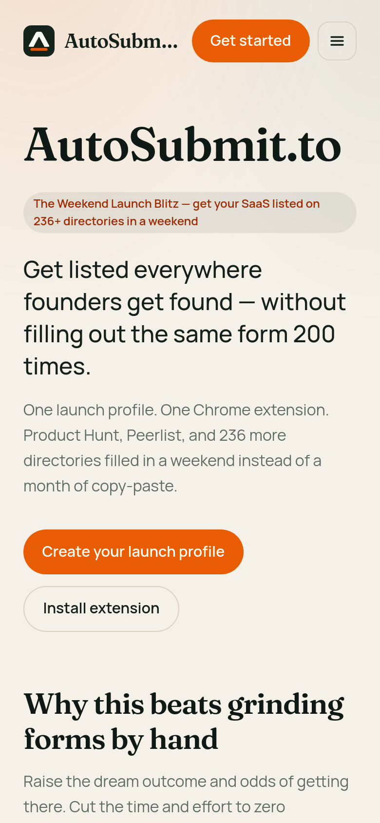 Homepage / Lander