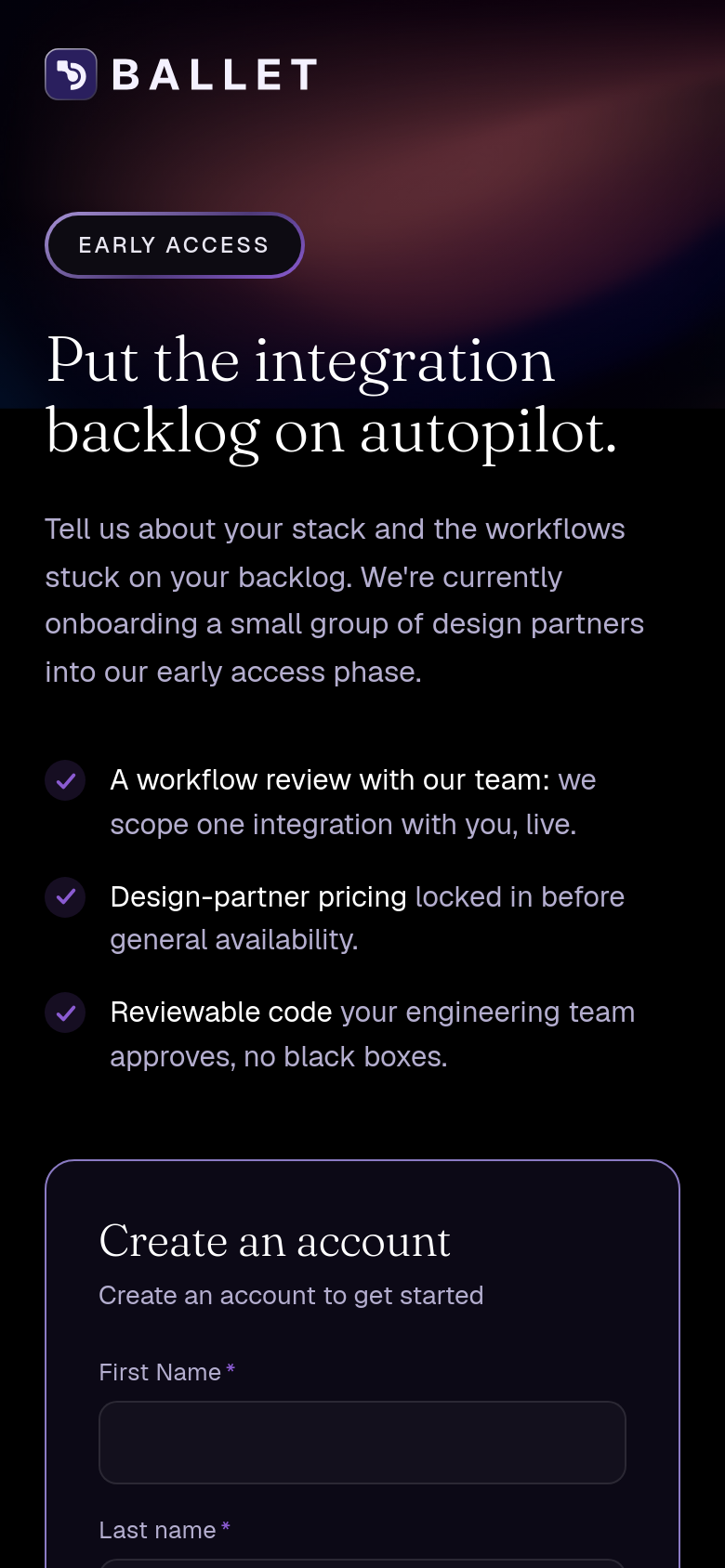 Signup