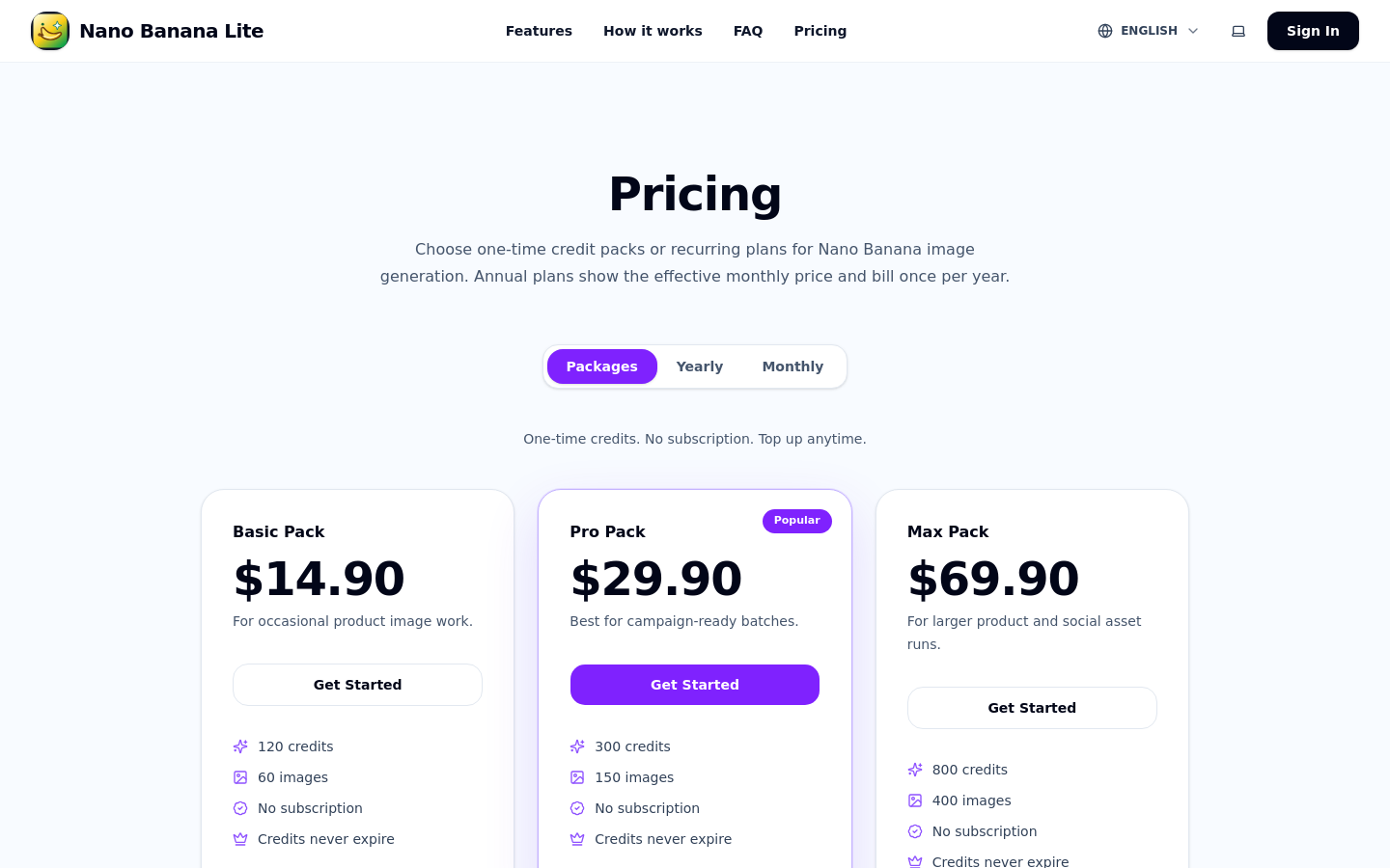Pricing