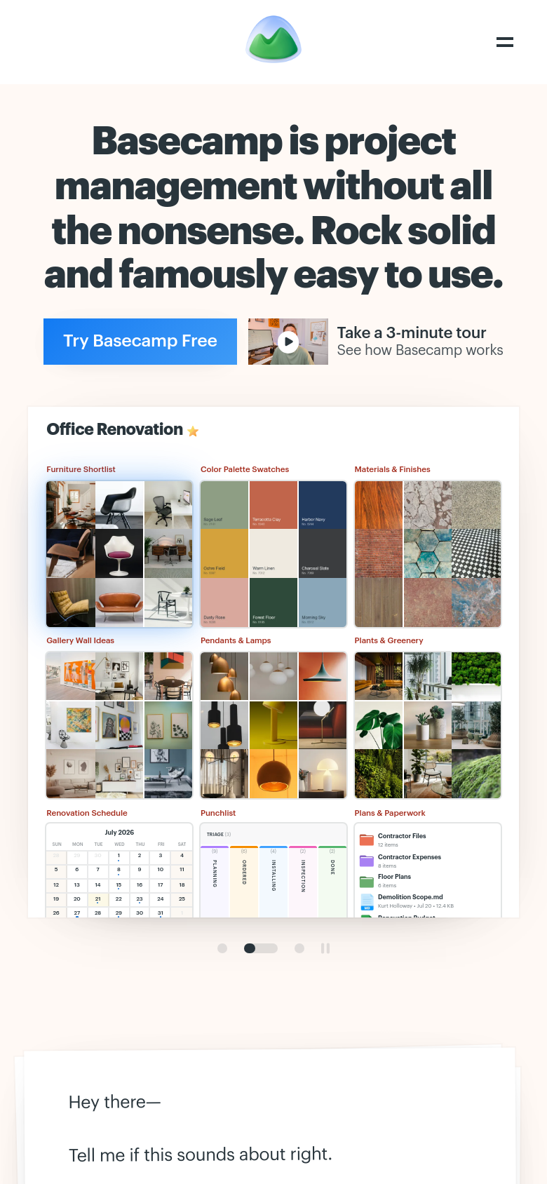 Homepage / Lander