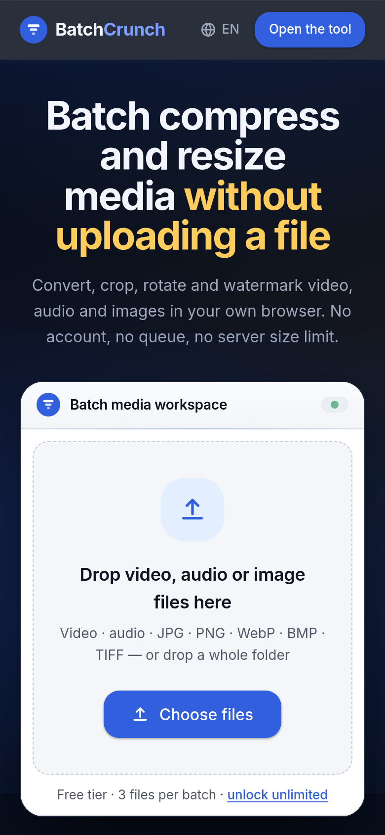 Homepage / Lander