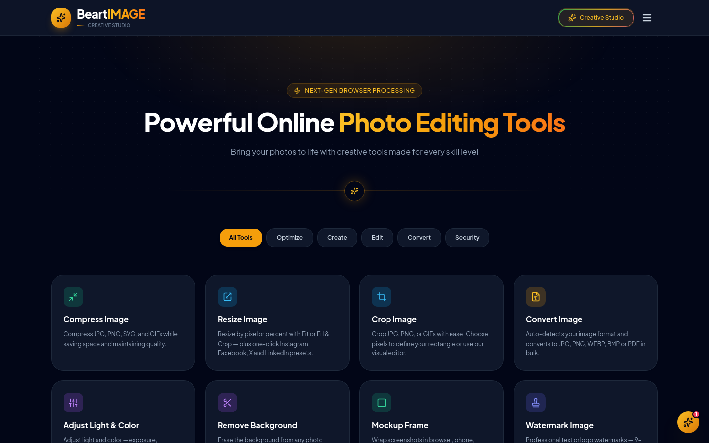 Captured Homepage / Lander