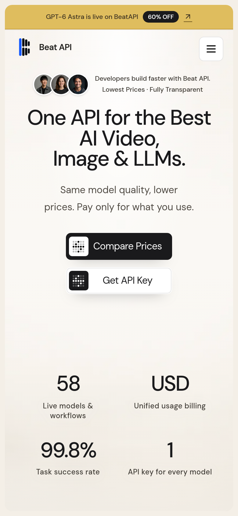 Homepage / Lander