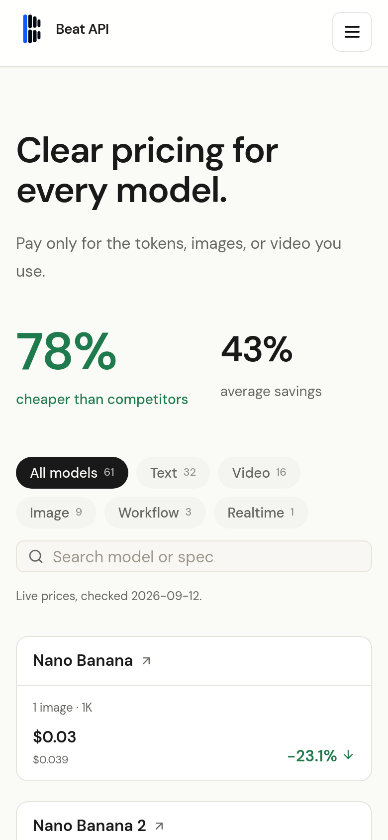 Pricing