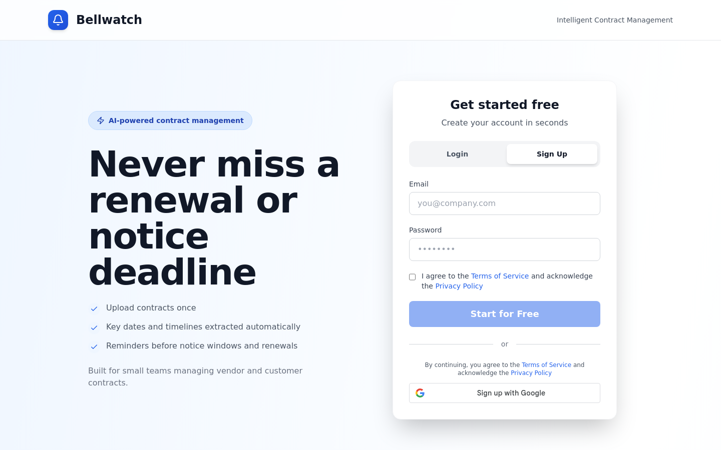 Captured Homepage / Lander