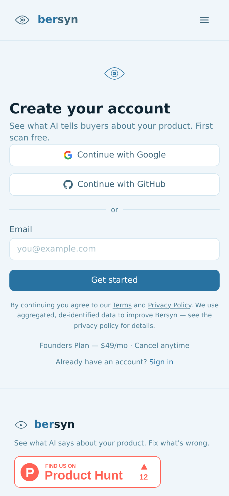 Signup