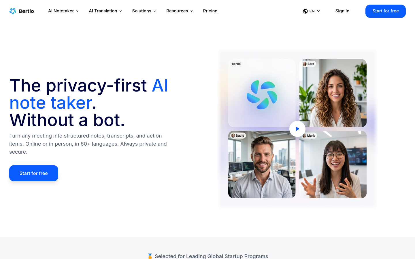 Captured Homepage / Lander