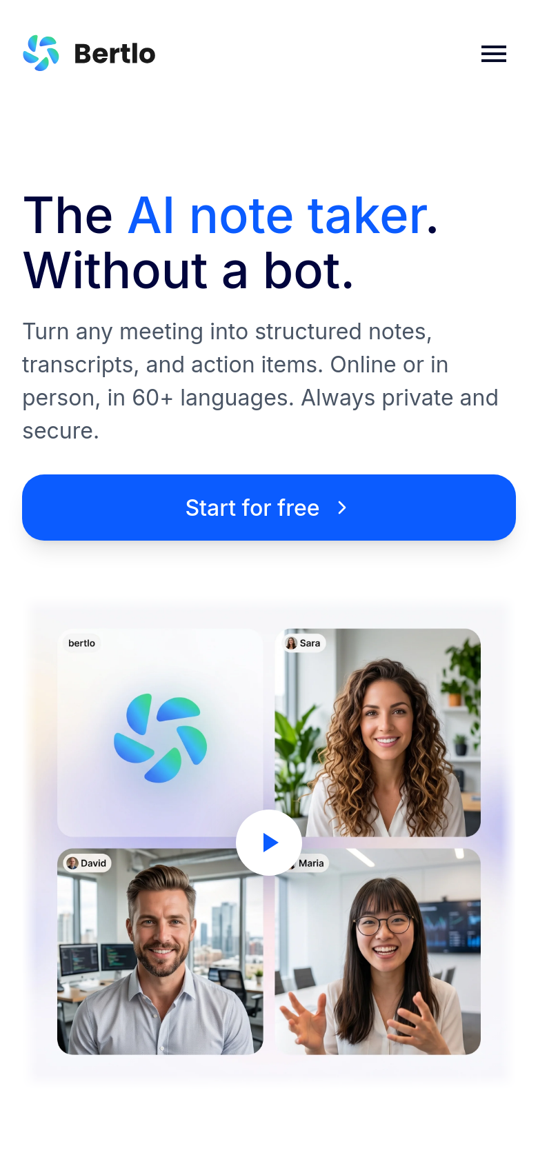 Homepage / Lander