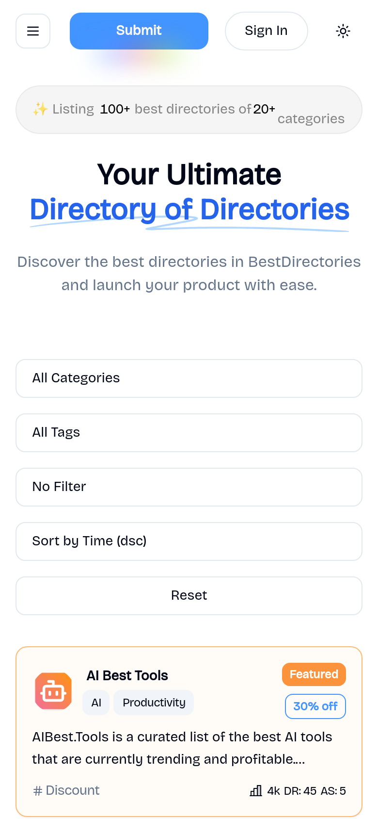 Homepage / Lander