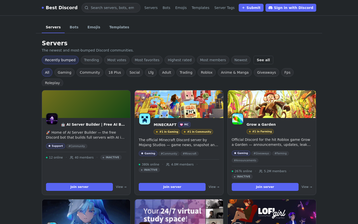 Captured Homepage / Lander