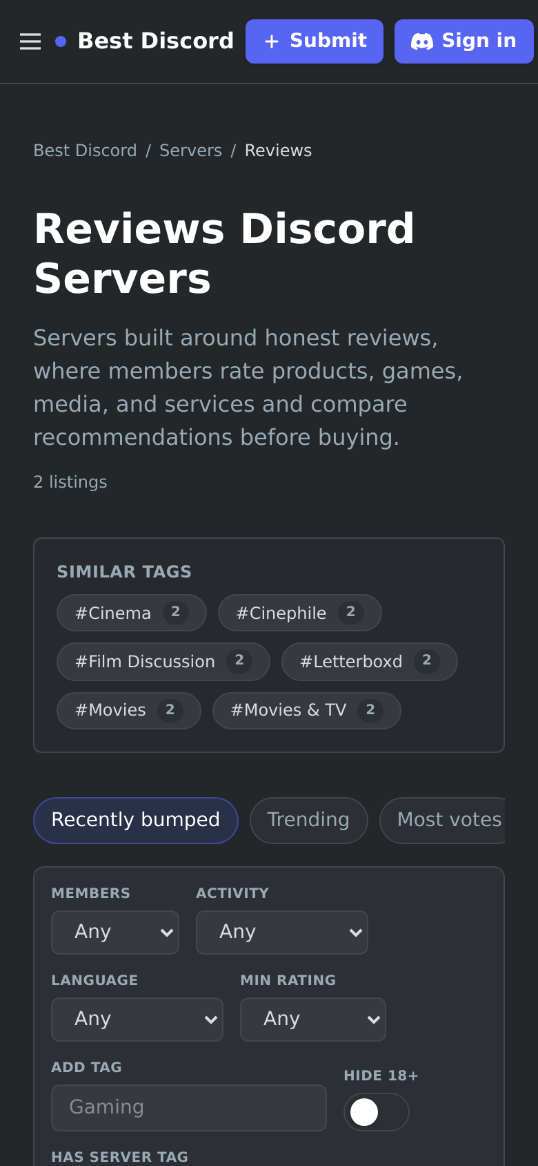 Servers