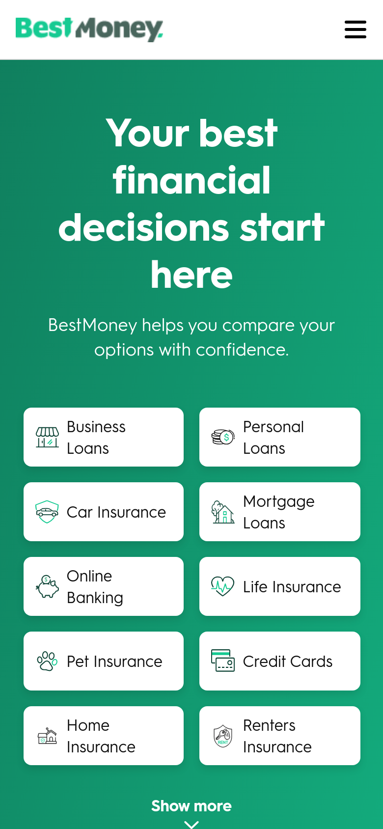Homepage / Lander