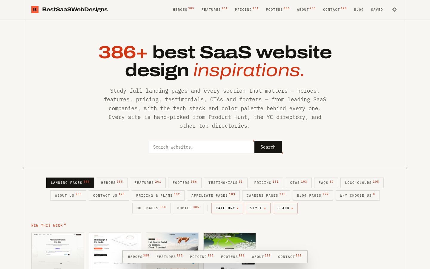 Captured Homepage / Lander