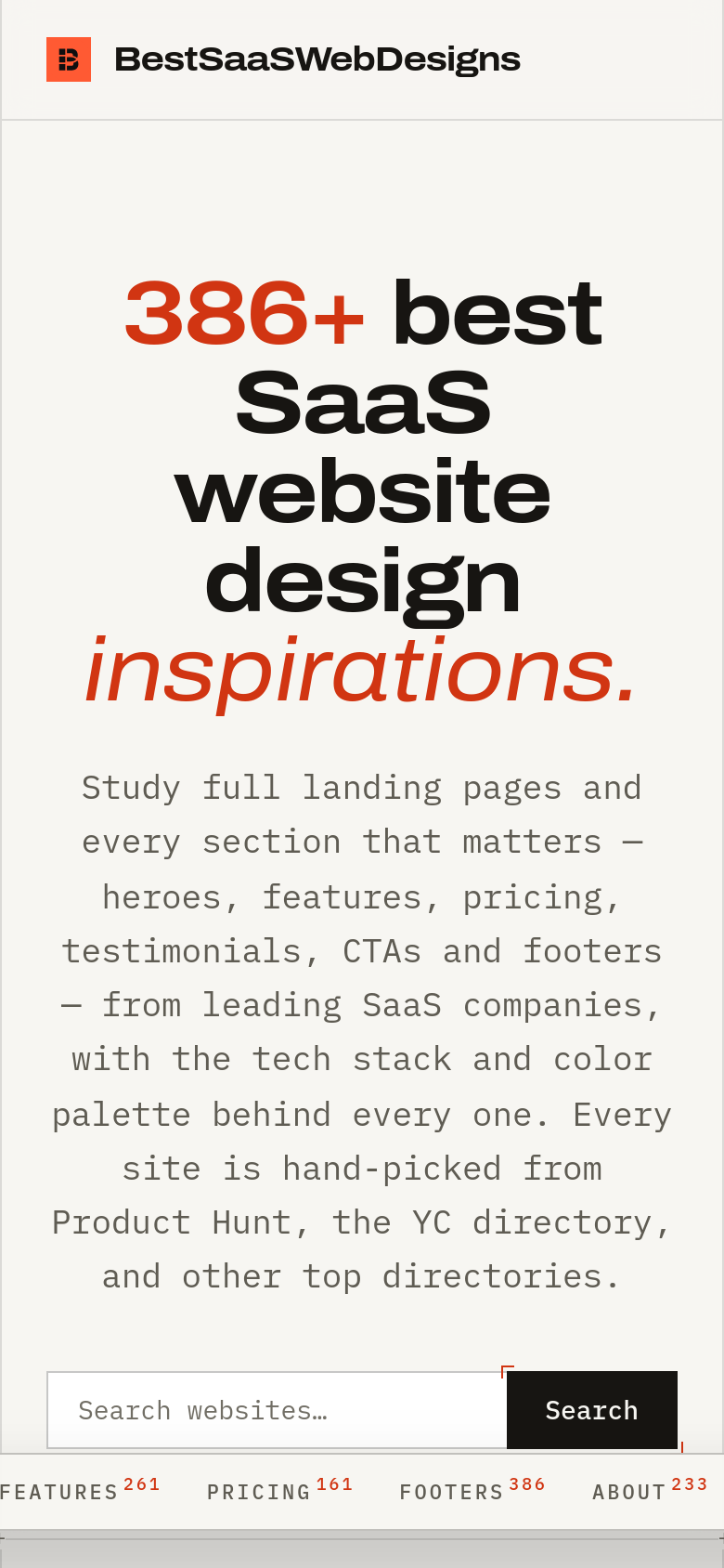 Homepage / Lander