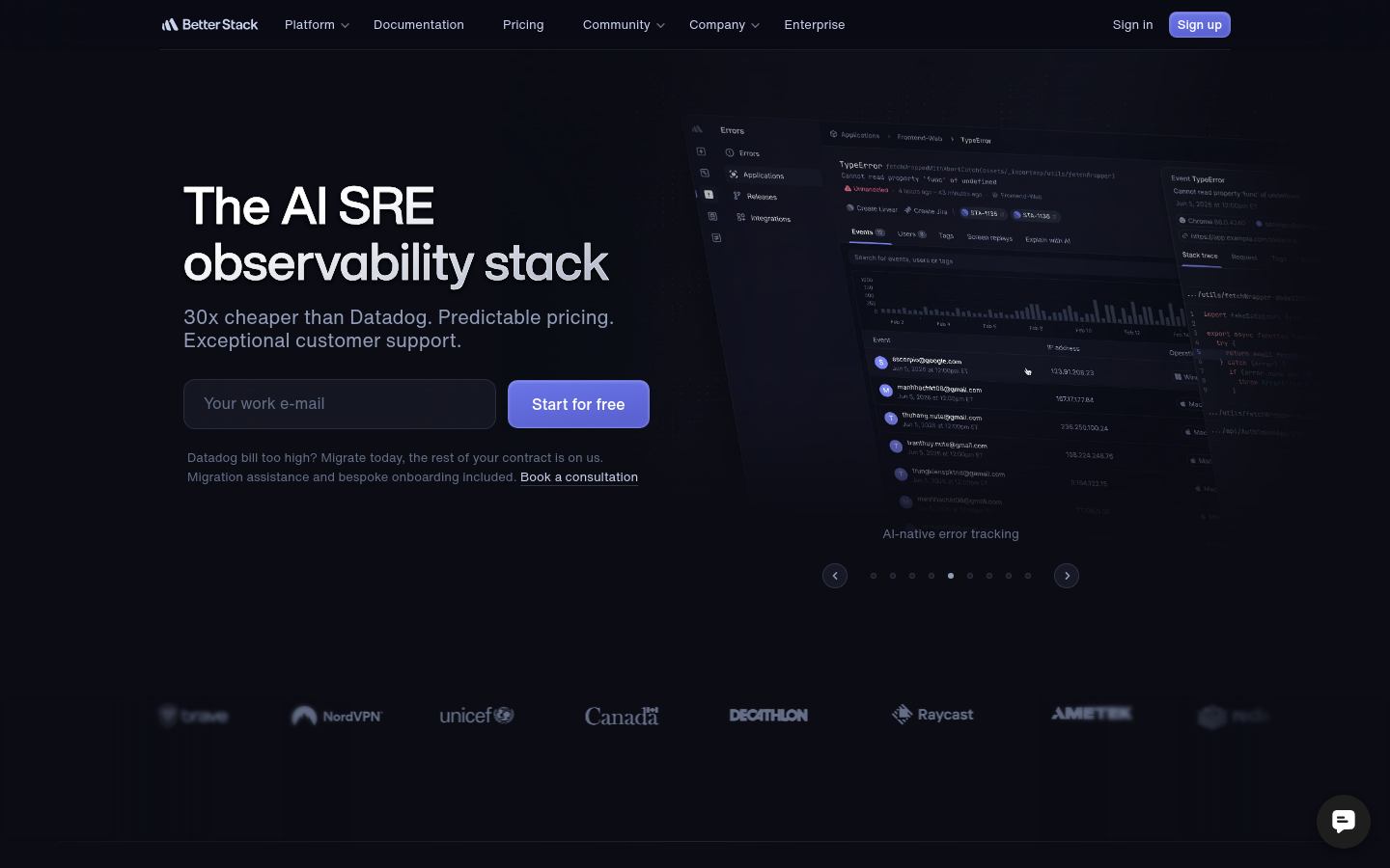 Captured Homepage / Lander