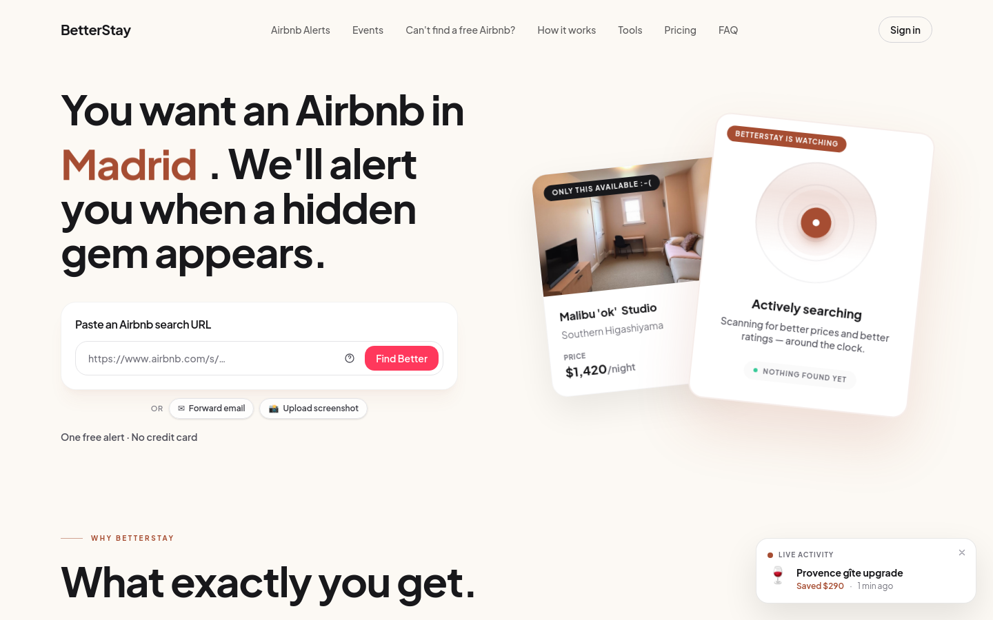 Captured Homepage / Lander