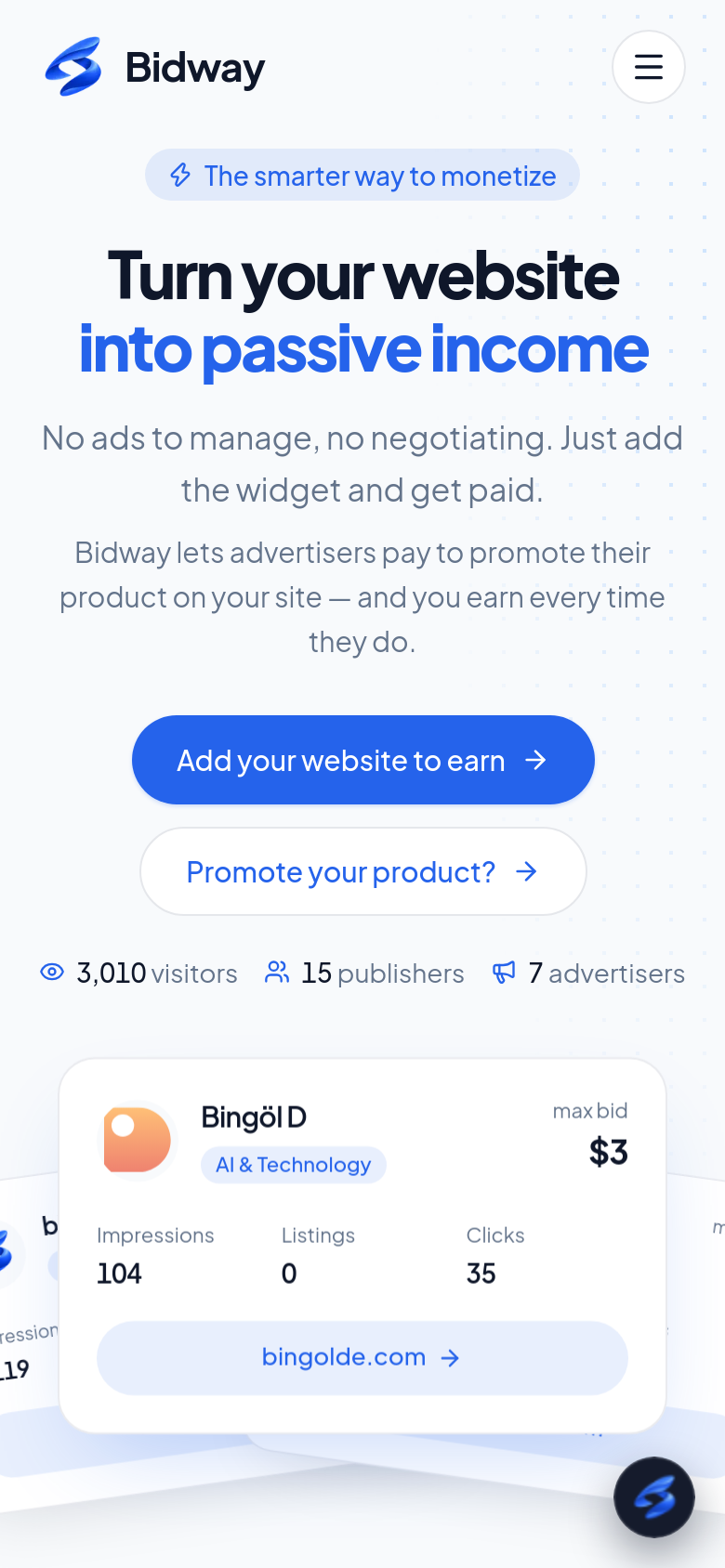 Homepage / Lander