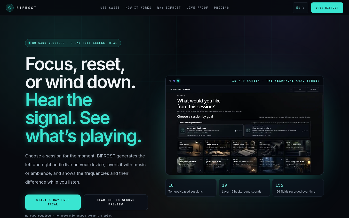 Captured Homepage / Lander