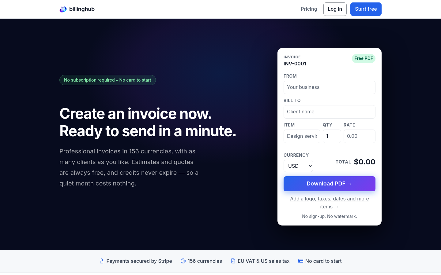 Captured Homepage / Lander