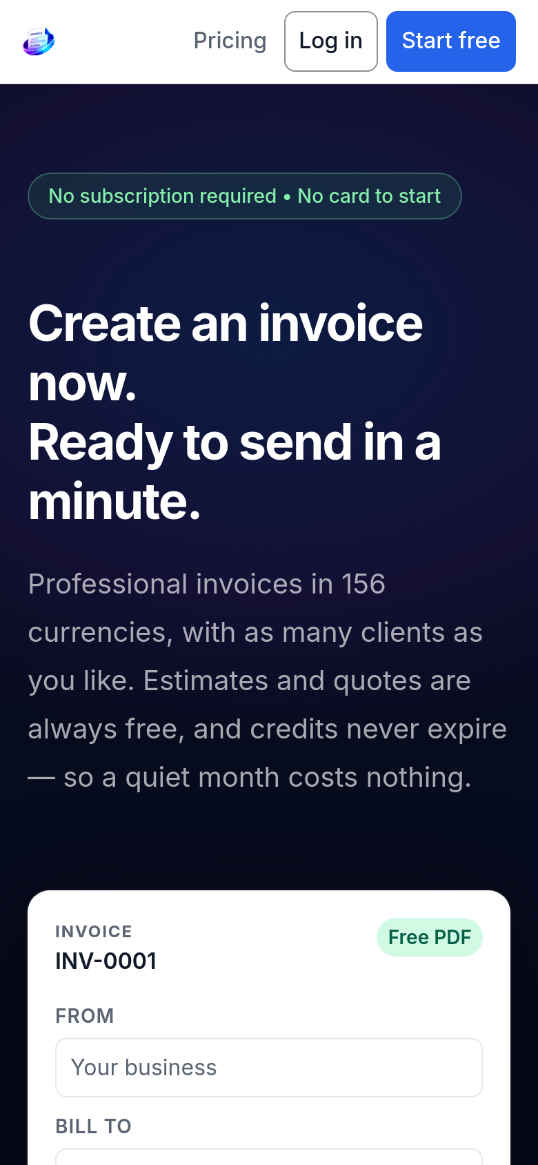 Homepage / Lander