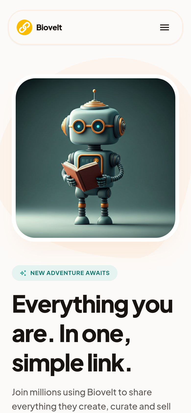 Homepage / Lander