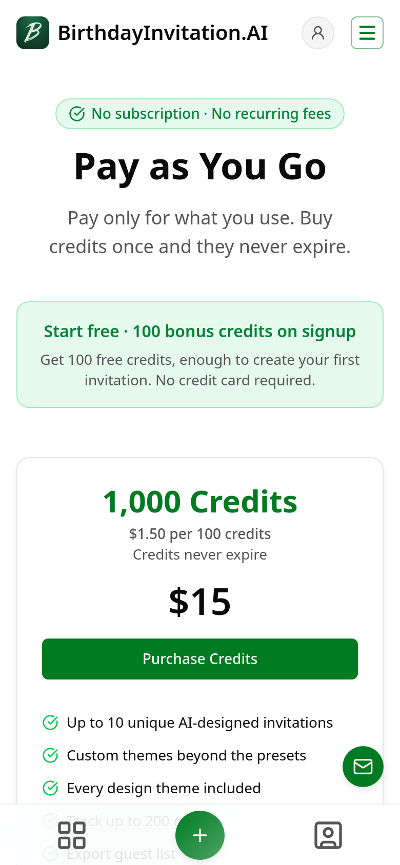 Pricing