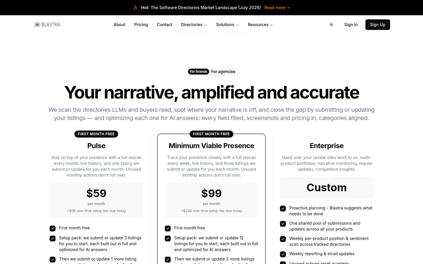 Pricing